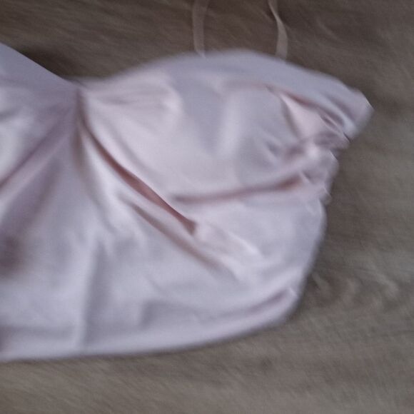 Oh, Polly Ruched Crop Top Strappy Soft Barbie Pink - Picture 7 of 14